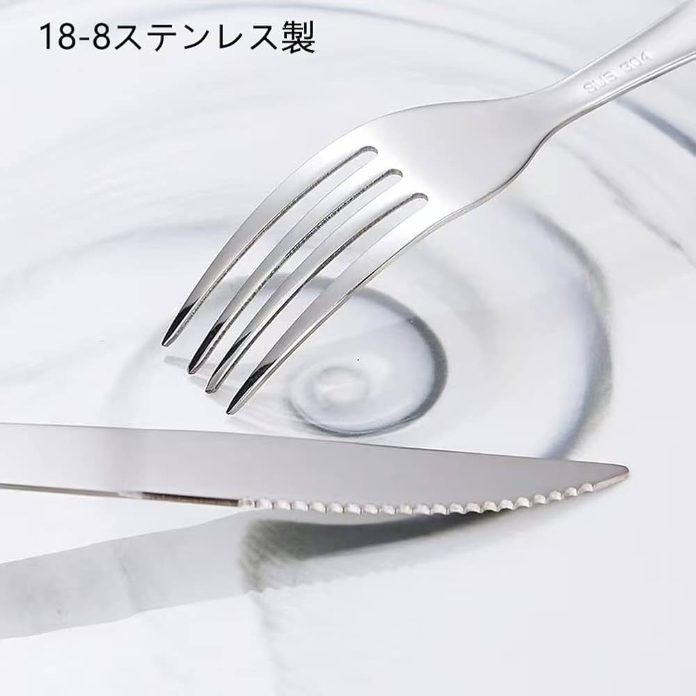 ステンレススチール フォークとナイフのセット Amazon | グローバル GLOBAL ステーキナイフ＆フォークセット
